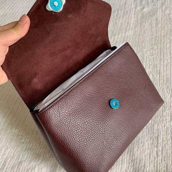 New Coach Leather Shoulder & Crossbody Bag In Colorblock - Picture 9 of 16